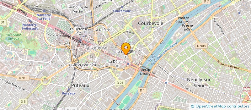 localisation de l'entreprise CENTRE INTERNATIONAL D ETUDES SUR LE COMMERCE EXTERIEUR à COURBEVOIE
