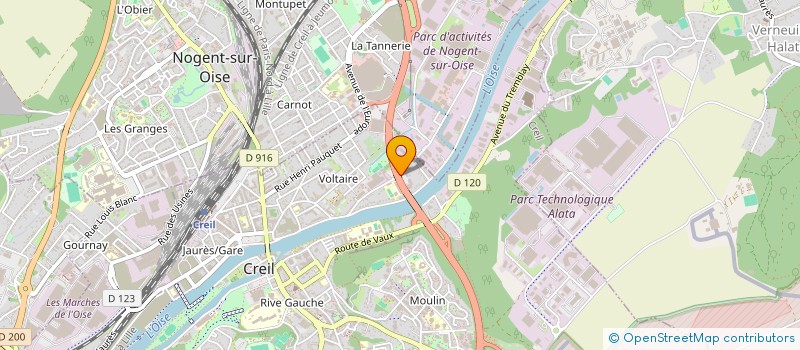 localisation de l'entreprise CENTRE INTERNATIONAL D'EVANGELISATION BETHESDA - MISSION INTERIEURE DE FRANCE - BETHESDA  CREIL