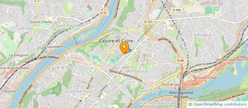 localisation de l'entreprise CENTRE INTERNATIONAL DE FORMATION  CALUIRE-ET-CUIRE