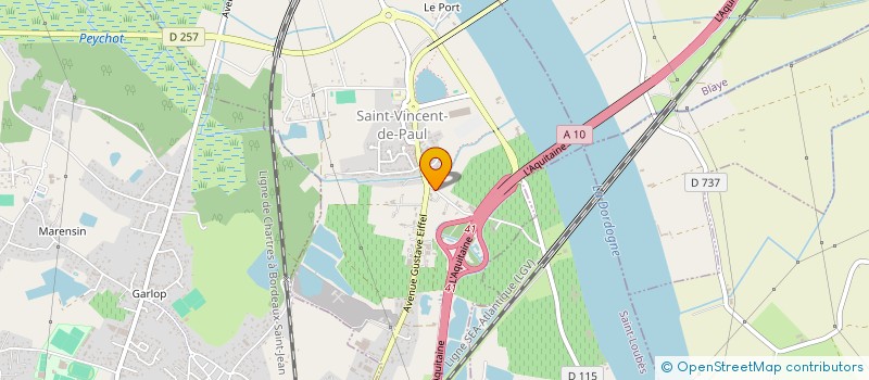 localisation de l'entreprise CENTRE INTERNATIONAL DE MEDITATION ( WAT BOUDDHA BORDEAUX )  SAINT-VINCENT-DE-PAUL