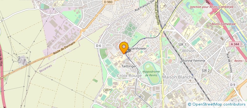 localisation de l'entreprise CENTRE INTERNATIONAL DE RECHERCHE ET DE FORMATION APPLIQUEES AU MANAGEMENT  REIMS