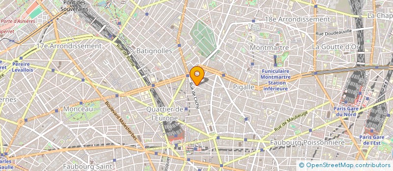 localisation de l'entreprise CENTRE INTERNATIONAL NADIA ET LILI BOULANGER  PARIS 9