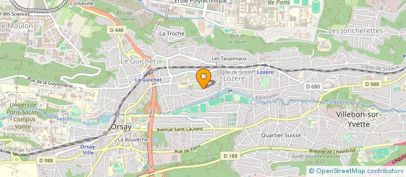 localisation de l'entreprise CENTRE INTERNATIONAL REVIVER / CENTRO INTERNACIONAL REVIVER à ORSAY