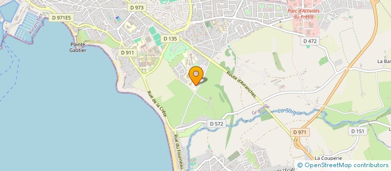 localisation de l'entreprise CENTRE IRM PUBLIC PRIVE MANCHE  GRANVILLE