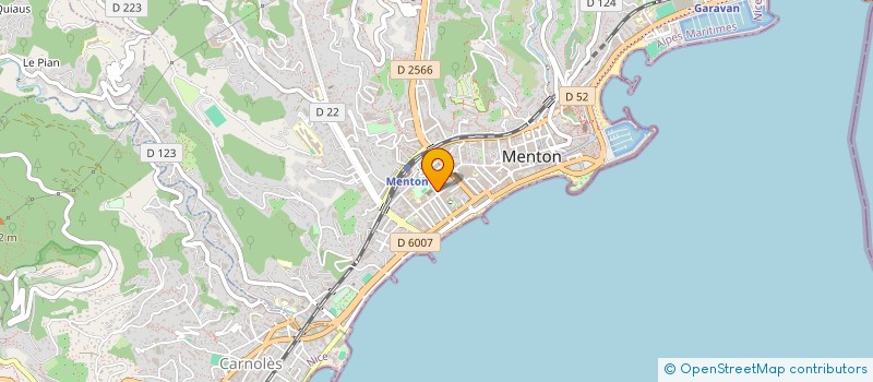 localisation de l'entreprise CENTRE ITALIEN DU MEUBLE  MENTON