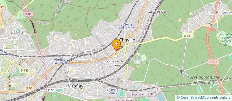 localisation de l'entreprise CENTRE JANTES ET PNEUS à CHAVILLE