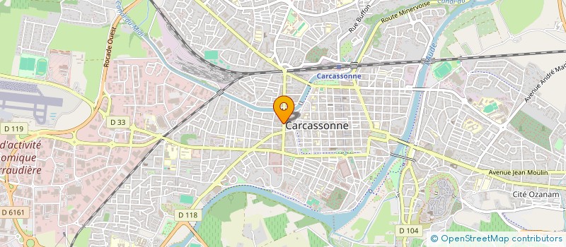 localisation de l'entreprise CENTRE JEUNES ARTISANS AUDE à CARCASSONNE