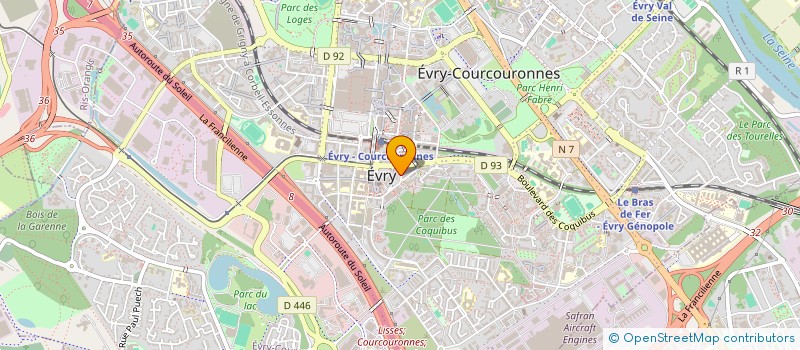 localisation de l'entreprise CENTRE JEUNES ENTREPRENEURS ESSONNE à EVRY-COURCOURONNES