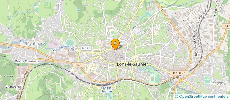 localisation de l'entreprise CENTRE JURASSIEN DU PATRIMOINE à LONS-LE-SAUNIER
