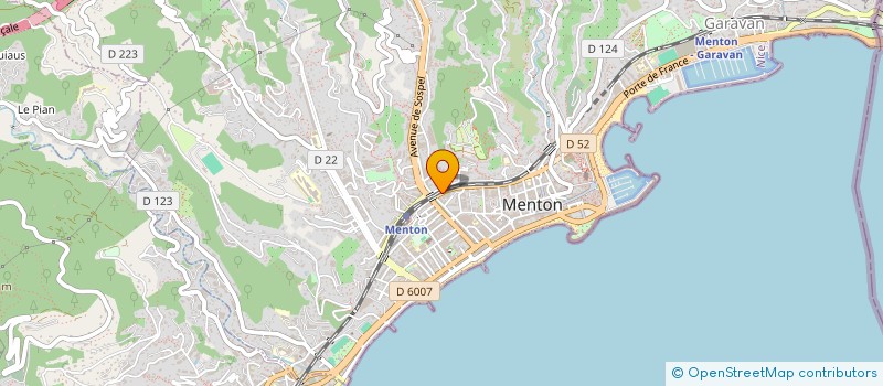 localisation de l'entreprise CENTRE KINE ACTIVE à MENTON