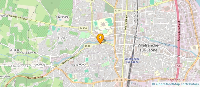 localisation de l'entreprise CENTRE KINE SANTE CALADOIS à VILLEFRANCHE-SUR-SAONE