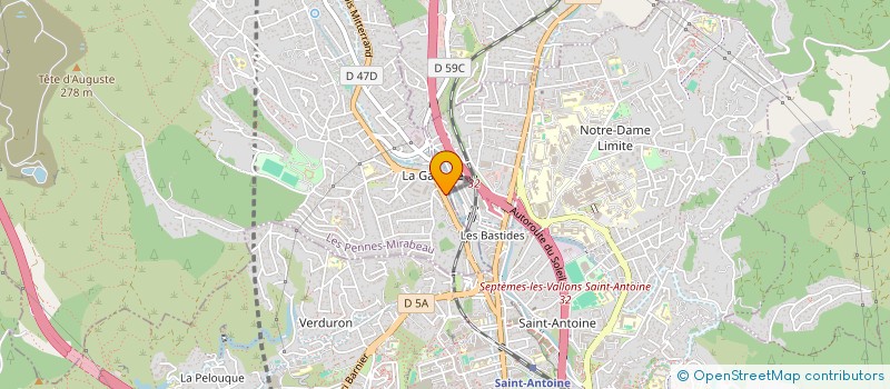 localisation de l'entreprise CENTRE KINESITHERAPIE DE LA GAVOTTE à LES PENNES-MIRABEAU