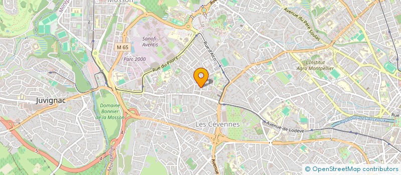 localisation de l'entreprise CENTRE KINESITHERAPIE PETIT BARD à MONTPELLIER