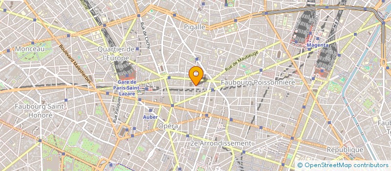 localisation de l'entreprise CENTRE LA FAYETTE DE SOINS INFIRMIERS  PARIS