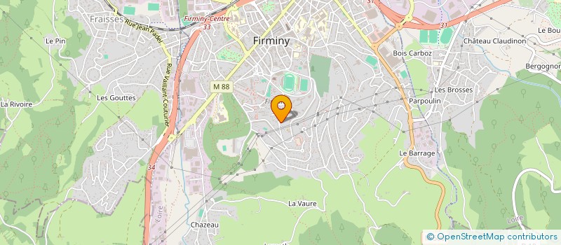 localisation de l'entreprise CENTRE LAIQUE CULTUREL ET SPORTIF à FIRMINY
