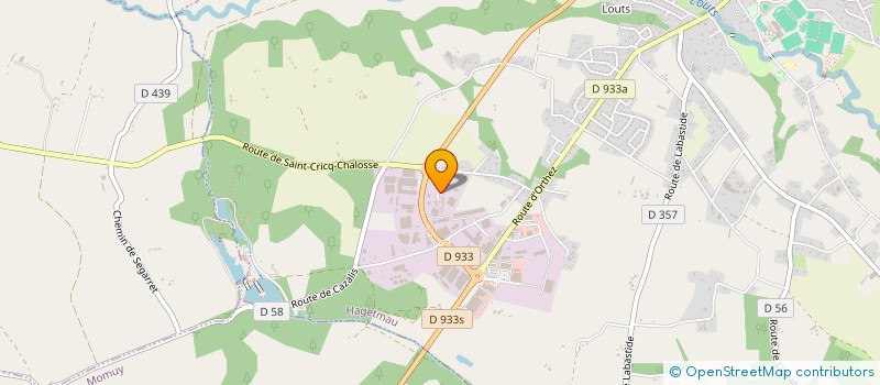 localisation de l'entreprise CENTRE LANDAIS DE MOTOCULTURE  HAGETMAU