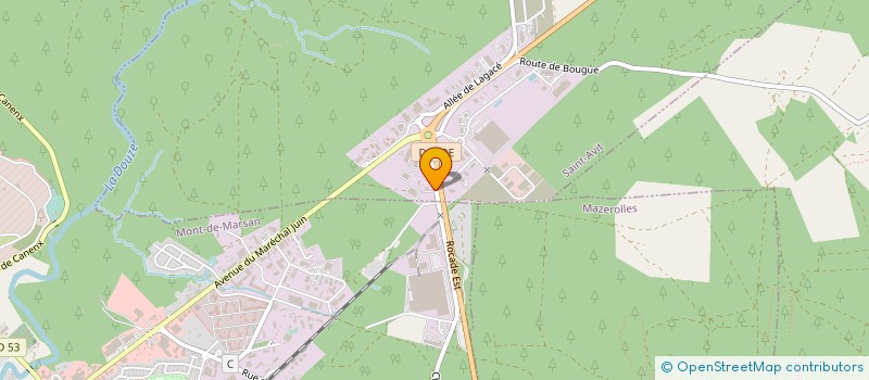 localisation de l'entreprise CENTRE LANDAIS DE VALORISATION MATIERE  SAINT-AVIT