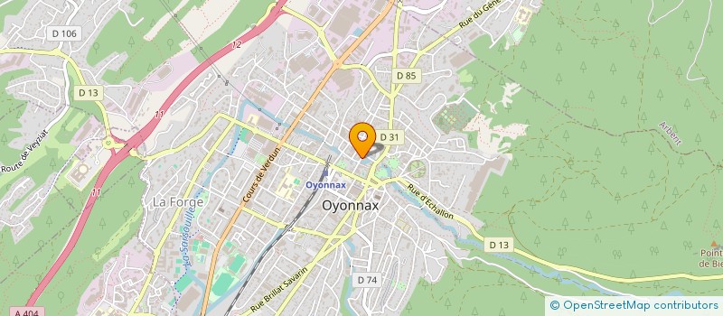 localisation de l'entreprise CENTRE LASER 01 à OYONNAX