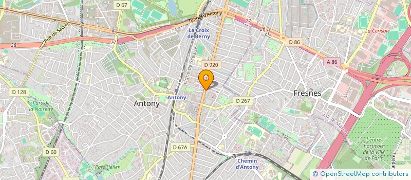 localisation de l'entreprise CENTRE LASER AZUR à ANTONY