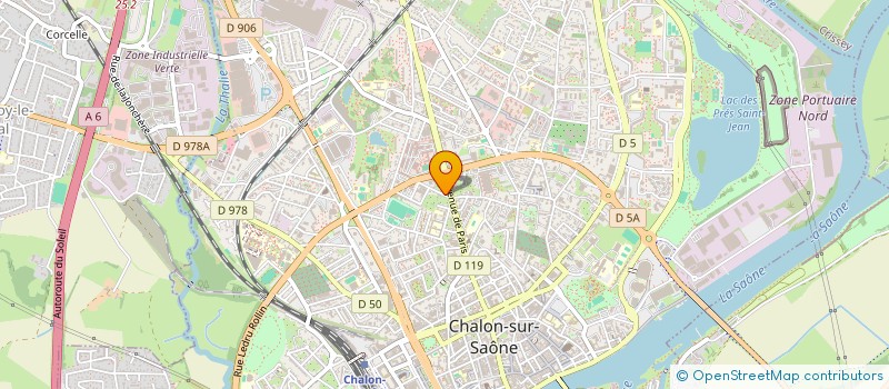 localisation de l'entreprise CENTRE LASER CHALONNAIS  CHALON-SUR-SAONE