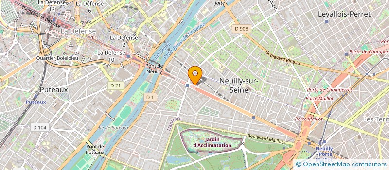 localisation de l'entreprise CENTRE LASER DE NEUILLY à NEUILLY-SUR-SEINE