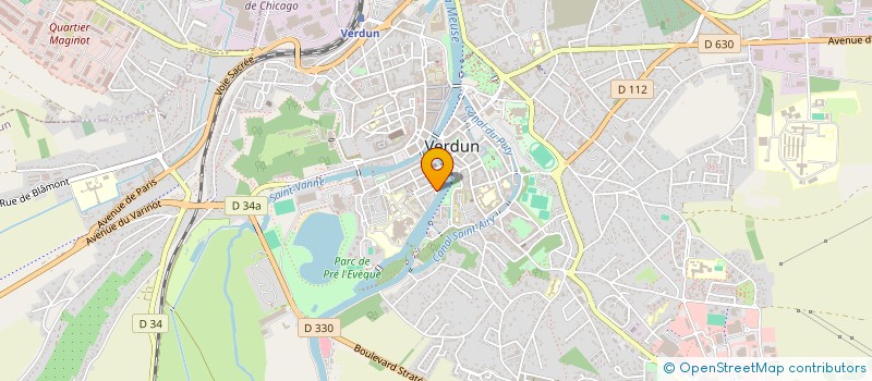 localisation de l'entreprise CENTRE LASER DERMATOLOGIQUE ET ESTHETIQUE VERDUNOIS à VERDUN