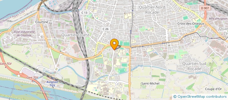 localisation de l'entreprise CENTRE LASER DU DOCTEUR BARBE  AVIGNON