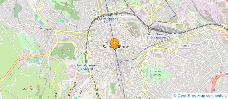 localisation de l'entreprise CENTRE LASER LIGNE à SAINT-ETIENNE