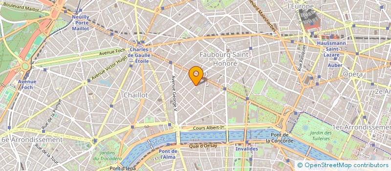 localisation de l'entreprise CENTRE LASER MARBEUF à PARIS