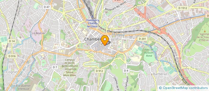 localisation de l'entreprise CENTRE LASER MEDICAL LE THEATRE  CHAMBERY