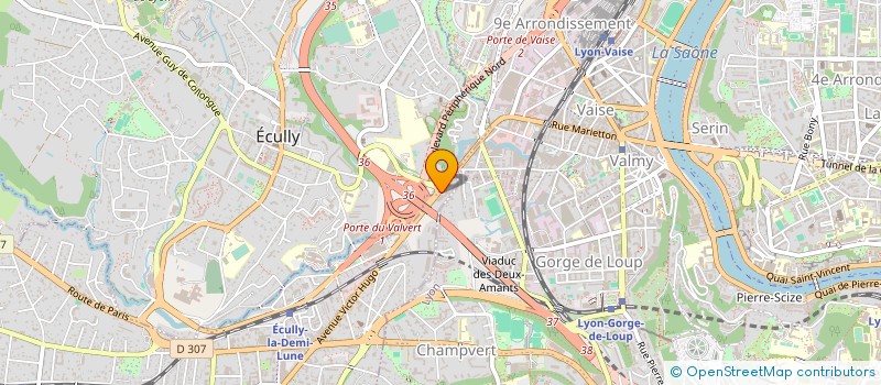 localisation de l'entreprise CENTRE LASER MEDICAL OUEST  TASSIN-LA-DEMI-LUNE