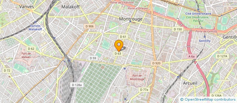 localisation de l'entreprise CENTRE LASER MONTROUGE à MONTROUGE