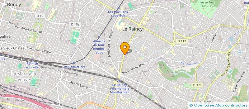 localisation de l'entreprise CENTRE LASER RAINCY à LE RAINCY