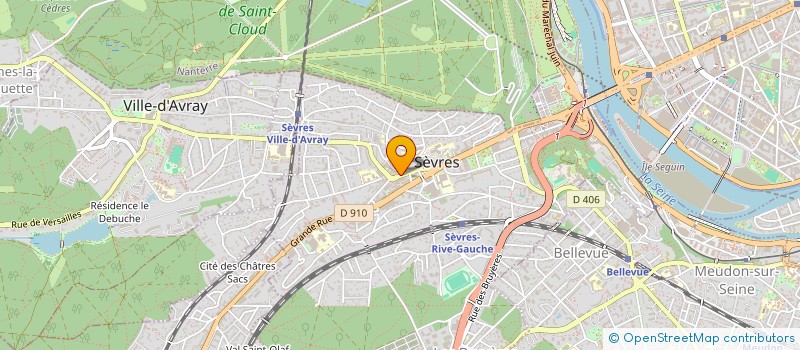 localisation de l'entreprise CENTRE LASER SEVRES à SEVRES