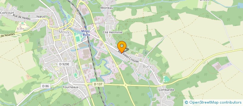 localisation de l'entreprise CENTRE LESIEUR ASSOCIATION PARENTS D'ELEVES (CL.APE)  BURY