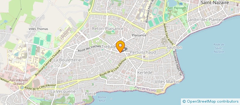 localisation de l'entreprise CENTRE LGBTQIA+ DES JEUNES à SAINT-NAZAIRE