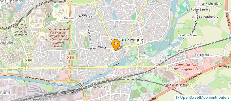 localisation de l'entreprise CENTRE LIBERAL D ACHATS ET DE SERVICES à CESSON-SEVIGNE