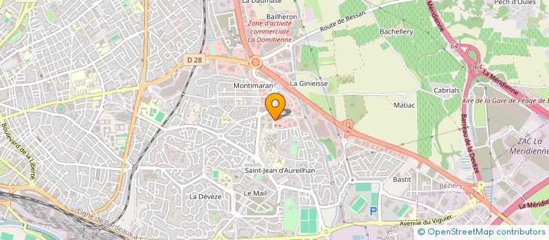 localisation de l'entreprise CENTRE LIBERAL MEDECINE NUCLEAIRE à BEZIERS