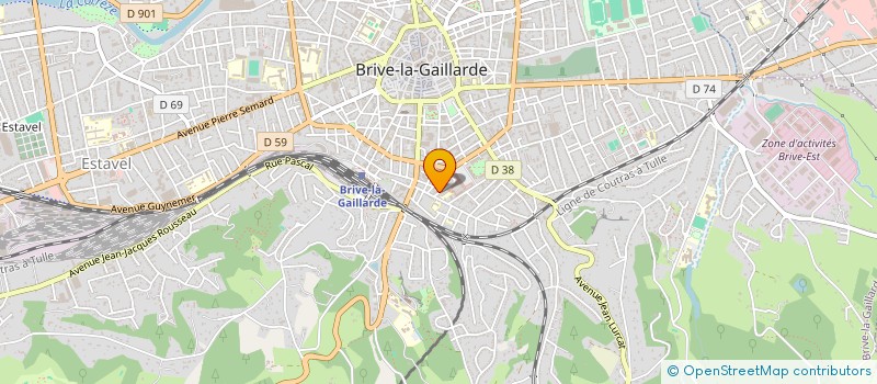 localisation de l'entreprise CENTRE LIMOUSIN ETUDES FORMATION à BRIVE-LA-GAILLARDE