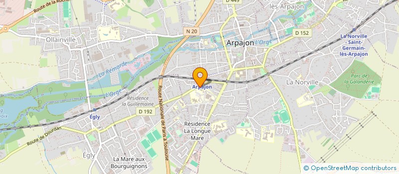 localisation de l'entreprise CENTRE LOCAL D INFORMATION ET DE COORDINATION GERONTOLOGIQUE à ARPAJON