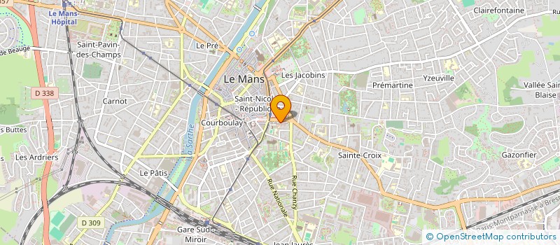 localisation de l'entreprise CENTRE LOCAL D'INFORMATION ET DE COORDINATION GERONTOLOGIQUE  LE MANS