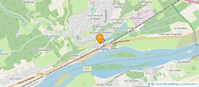 localisation de l'entreprise CENTRE LOISIRS à LANGEAIS