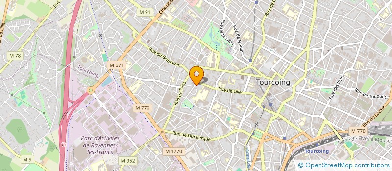 localisation de l'entreprise CENTRE LOISIRS ANIMAT QUARTIER BL PORTE à TOURCOING