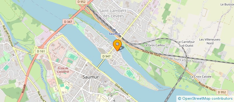 localisation de l'entreprise CENTRE LOISIRS EDUCATIFS JEUNE à SAUMUR