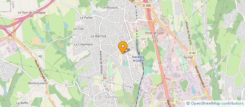 localisation de l'entreprise CENTRE LOISIRS EDUCATIFS OUEST LYONNAIS à DARDILLY