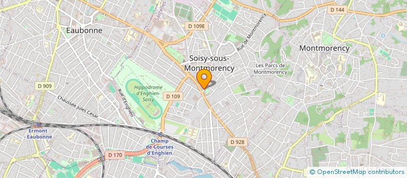 localisation de l'entreprise CENTRE LOISIRS ET CULTURE  SOISY-SOUS-MONTMORENCY