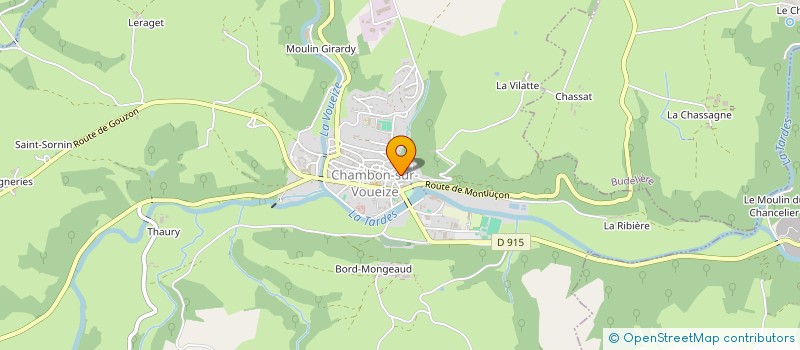 localisation de l'entreprise CENTRE LOISIRS H.HALTE GARDERIE à CHAMBON-SUR-VOUEIZE