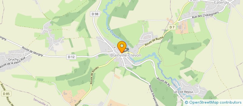 localisation de l'entreprise CENTRE LOISIRS INTERCOMM DU CREVON à BLAINVILLE-CREVON