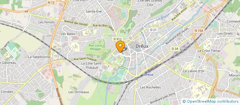 localisation de l'entreprise CENTRE LOISIRS JEUNES AGGLOMERAT DROUAIS à DREUX