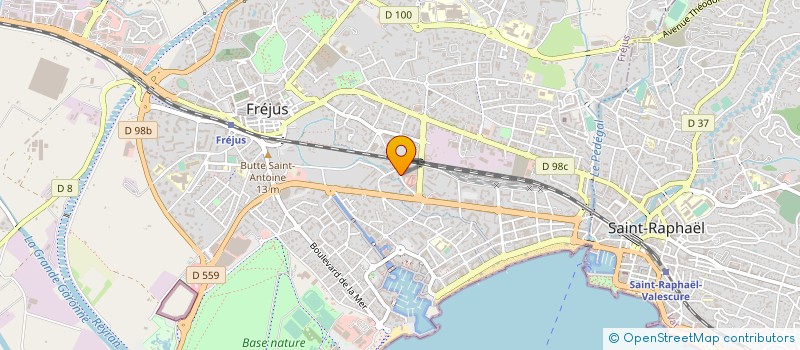localisation de l'entreprise CENTRE LOISIRS JEUNESSE POLICE NATIONALE à FREJUS